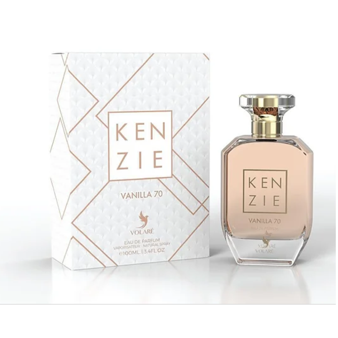Kenzie Vanilla 70 box and bottle