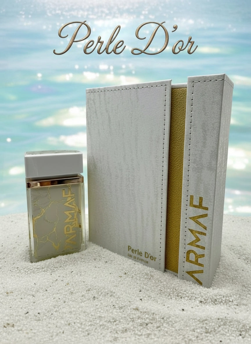 ARMF perfume bottle and packaging on a white background