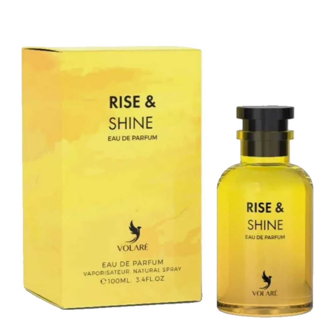 Rise and Shine front of bottle and box