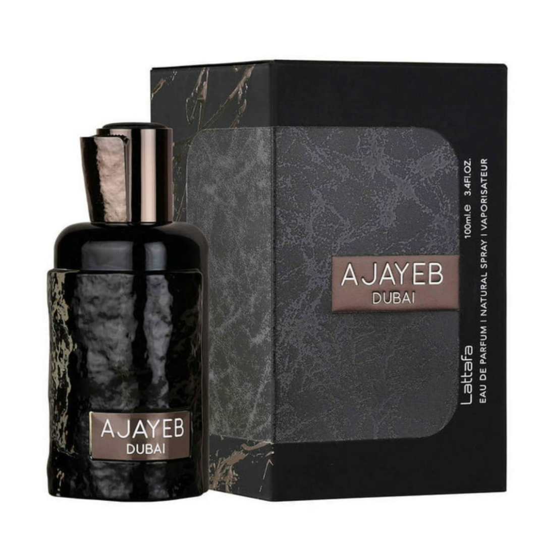 ajayeb dubai box and bottle front