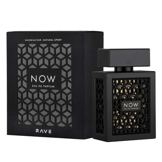 NOW Rave Eau de Parfum, bottle and box