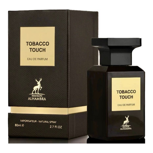 Tobacco Touch by Maison Alhambra, bottle and box