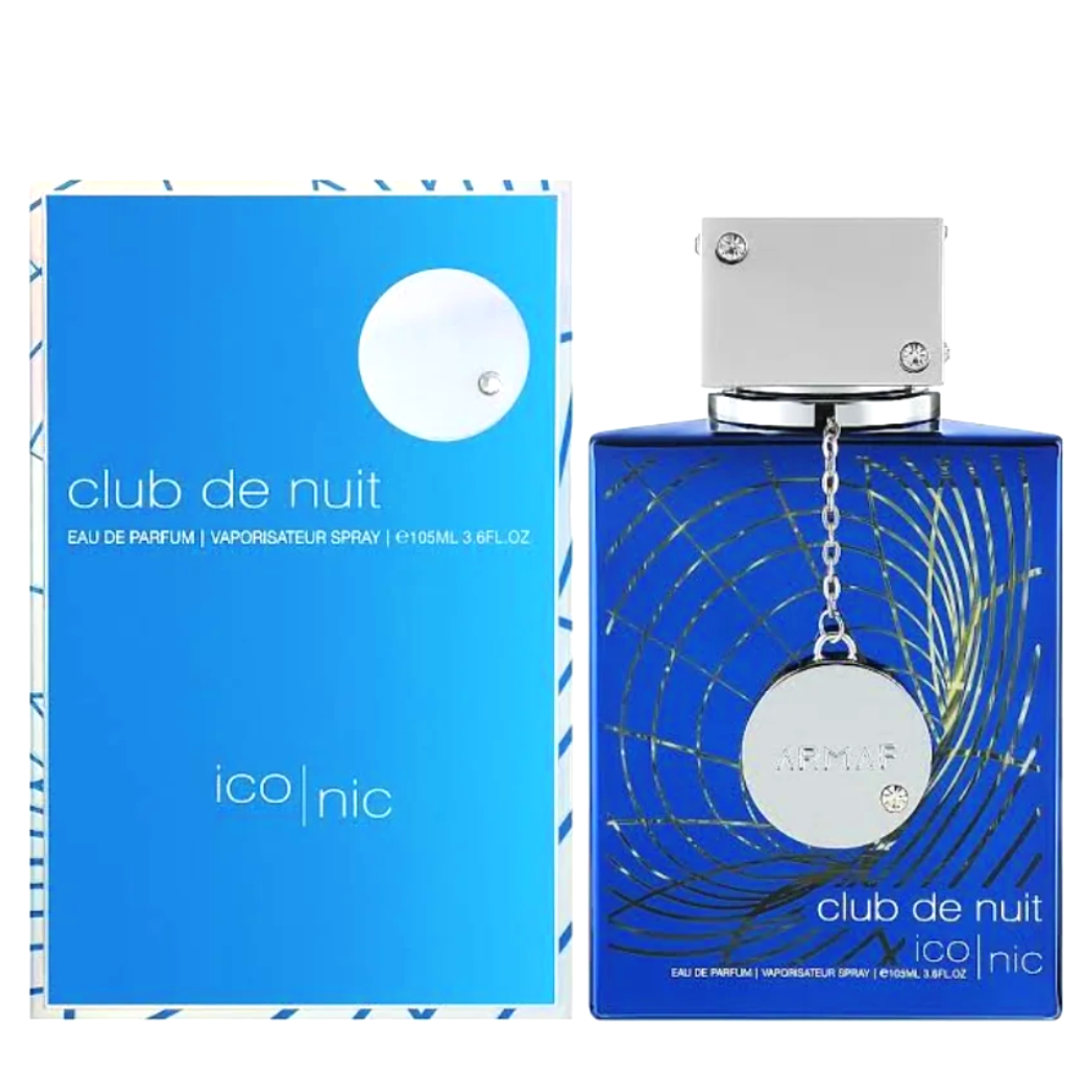 Club de Nuit Iconic Eau de Parfum by Armaf full product box and bottle