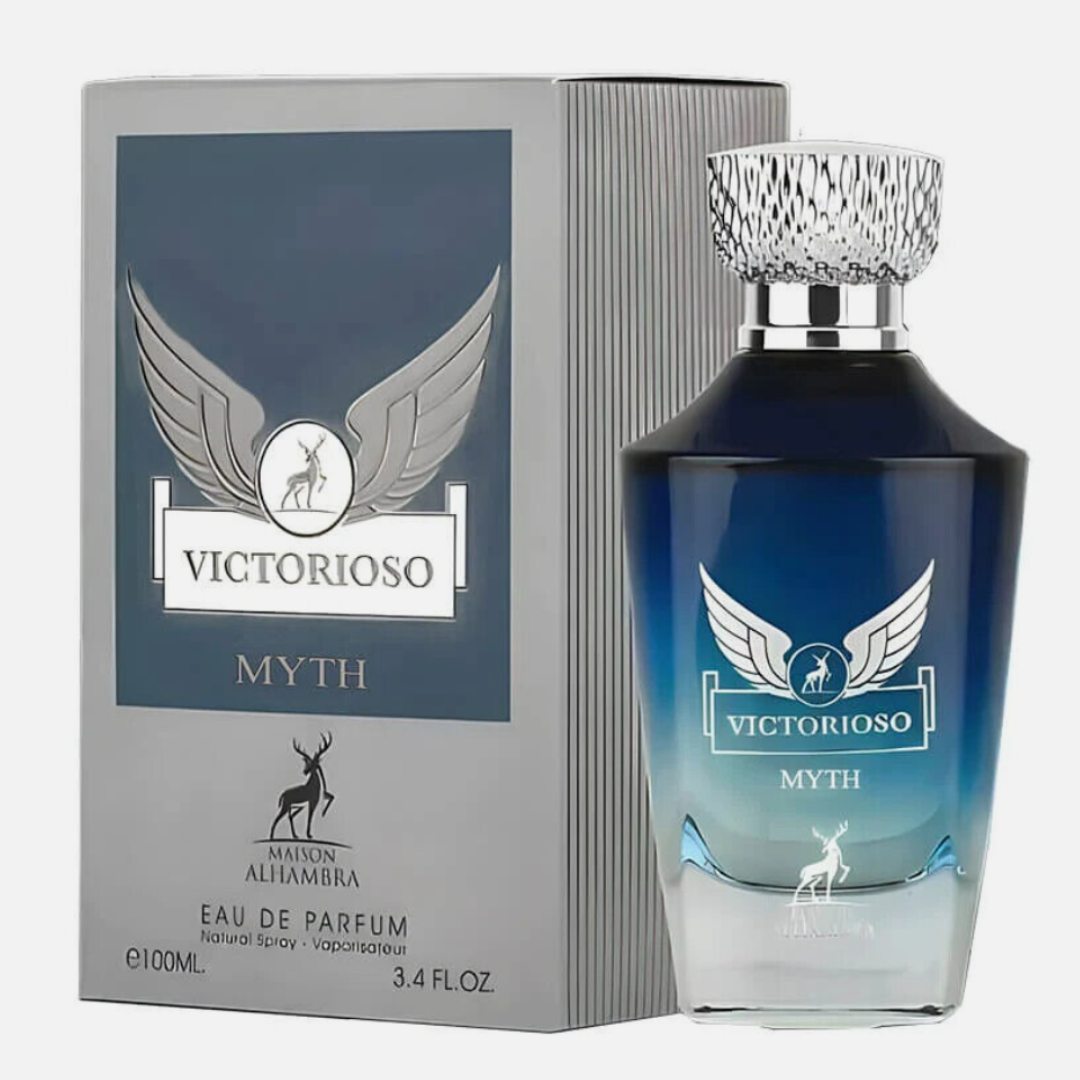 Victorioso Myth by Maison Alhambra, front box and bottle