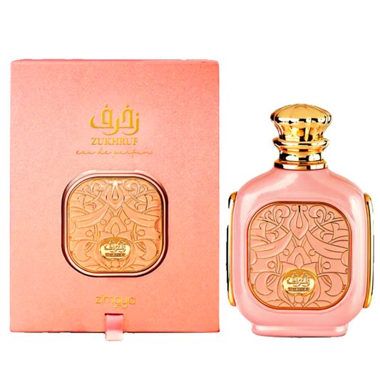 Zukhruf Pink Front Box and Bottle