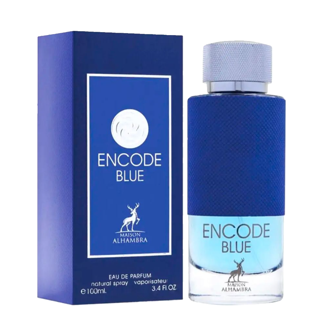 Encode Blue by Maison Alhambra box and bottle