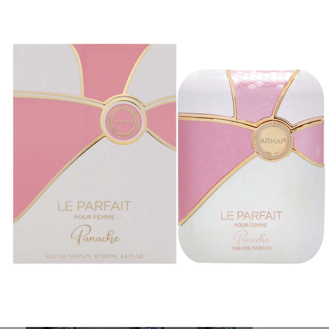 Armaf Le Parfait perfume bottle and packaging on a white background