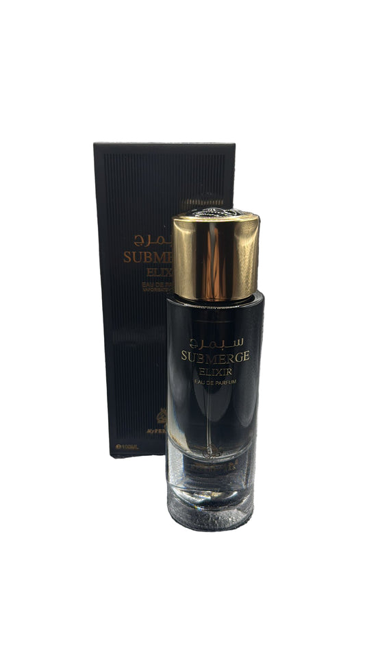 front facing box and bottle of Submerge Elixir