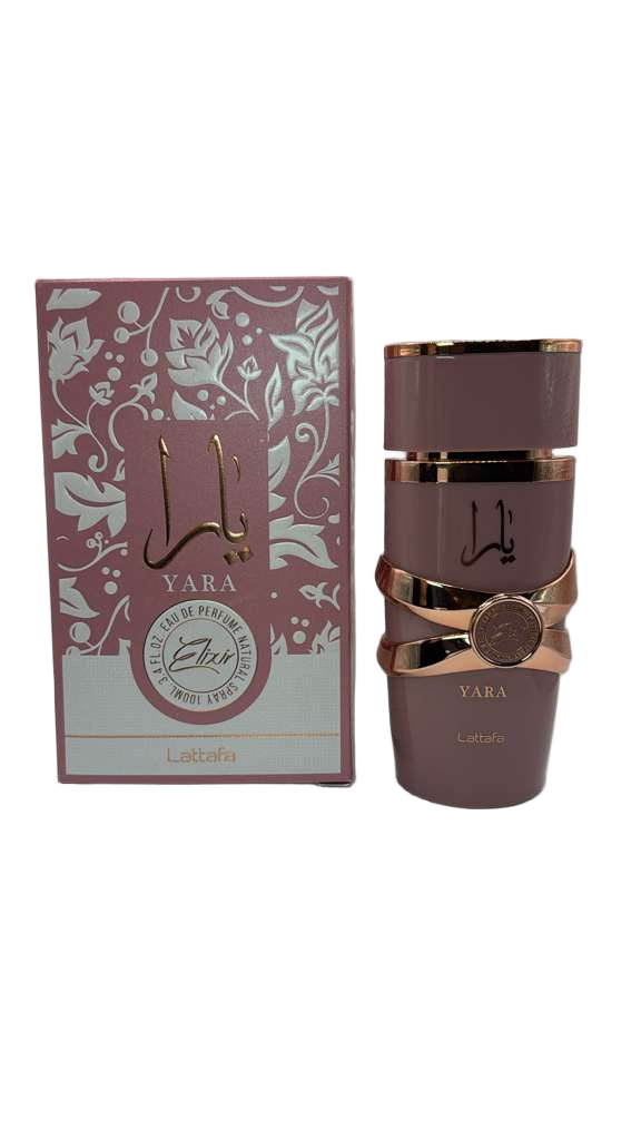 Yara Elixir box and bottle
