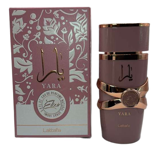 Yara Elixir box and bottle
